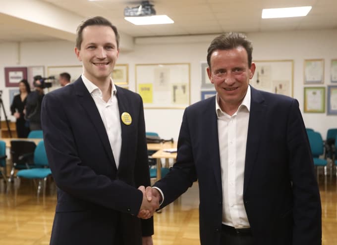 Matija Kovač in Bojan Šrot, aktualni in nekdanji celjski župan, se največkrat le pozdravita, druge komunikacije večinoma nimata.  