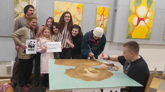 Mladi so se na Ptuju pogovarjali in ustvarjali, da bi opozorili na uničujoče posledice podnebnih sprememb.