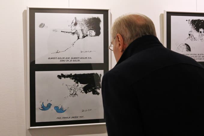 (FOTO) Drago Senica, legendarni karikaturist, ki je zaznamoval desetletja: "To je nekakšen revolt proti establišmentu"