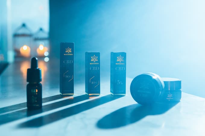 CBD krema in konopljine kapljice Mistatera 