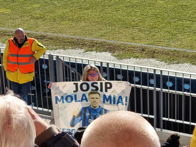 (VIDEO in FOTO) Iličić osrečil objokano navijačico Atalante, ki je v Koper prišla gledat Grande Profa