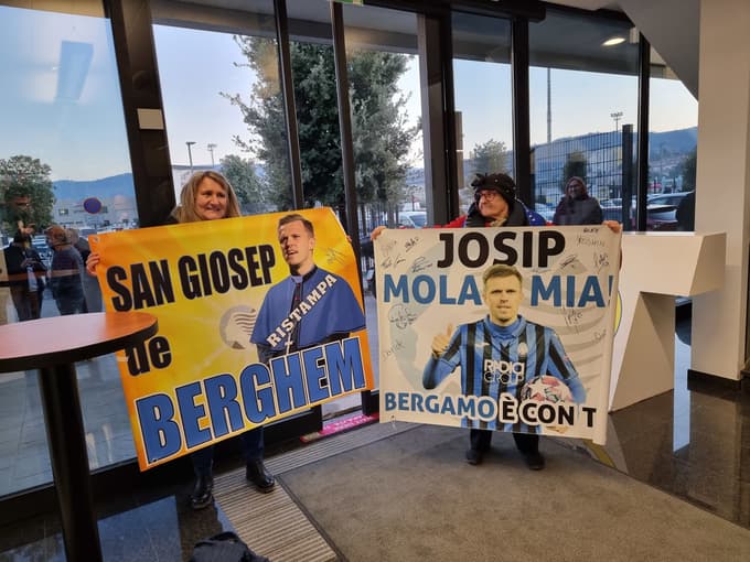 (VIDEO in FOTO) Iličić osrečil objokano navijačico Atalante, ki je v Koper prišla gledat Grande Profa