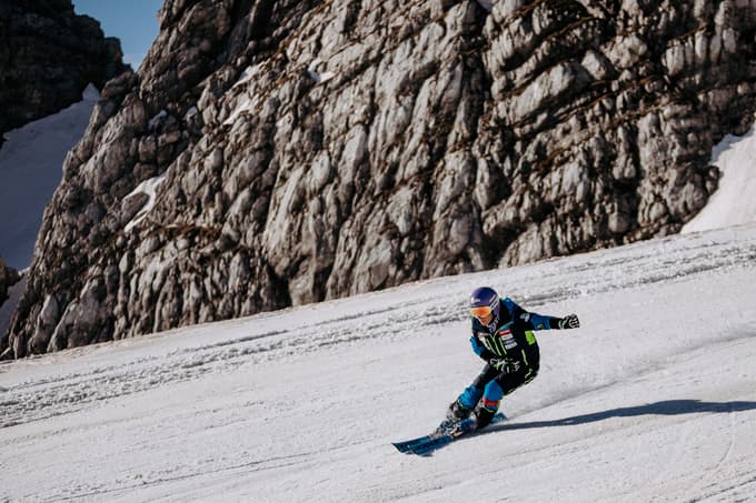 Ilka Štuhec na Kaninu.