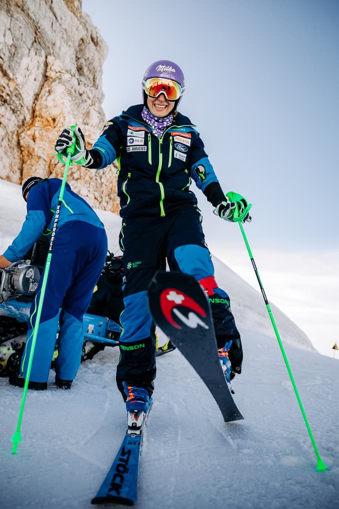 Ilka Štuhec na Kaninu.