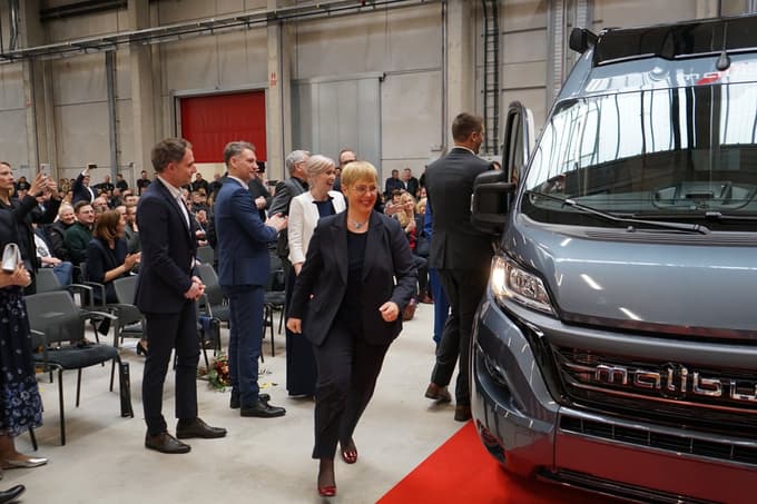 Odprtje obrata Carthago v Ormožu je obiskala tudi predsednica države Nataša Pirc Musar.