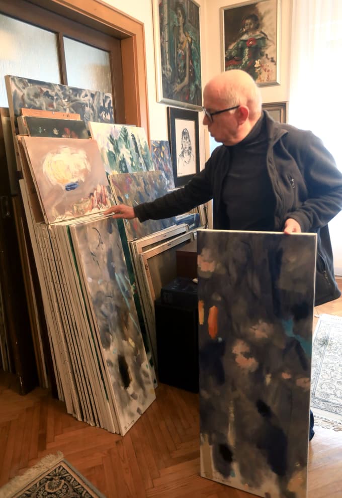 Poslovil se je slikar Ludvik Pandur