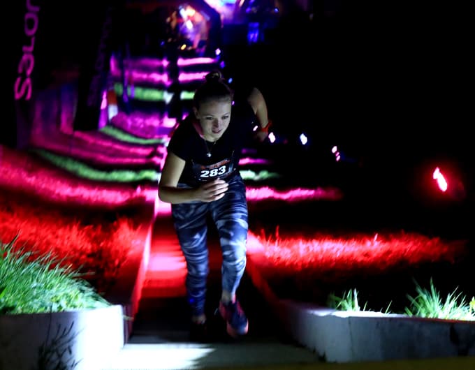 Nočni tek po stopnicah na Kalvarijo