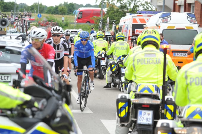 Kolo, vredno 14 tisoč evrov, so ukradli tudi pred pomursko etapo kolesarske dirke po Sloveniji.