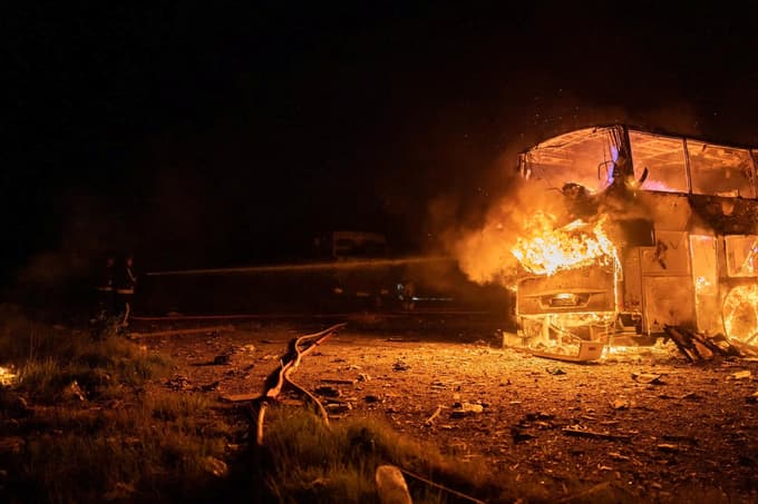 (FOTO in VIDEO) Rusija z raketami in droni silovito napadla Kijev: Uničili smo sistem protizračne obrambe patriot