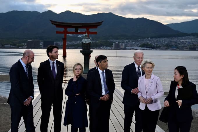 Voditelji članic skupine G7 so se sestali na Japonskem.