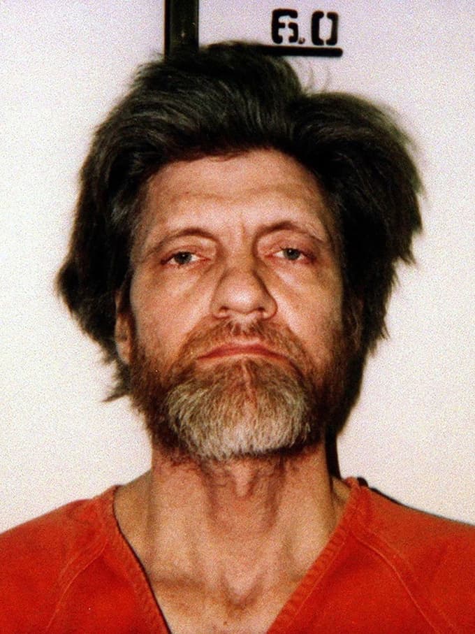 epa10683962 A handout booking photo from 1996 made available by the Federal Bureau of Investigation (FBI) on 10 June 2023 shows Ted Kaczynski, also known as the 'Unabomber', (issued 10 June 2023). According to the Federal Bureau of Prisons, Kaczynski was found dead on 10 June 2023 aged 81 in the prison where he was serving a life sentence. Kaczynski mailed or placed bombs over seventeen years killing three and injuring more than 20 people before being caught in 1996. EPA/FBI HANDOUT HANDOUT EDITORIAL USE ONLY/NO SALES