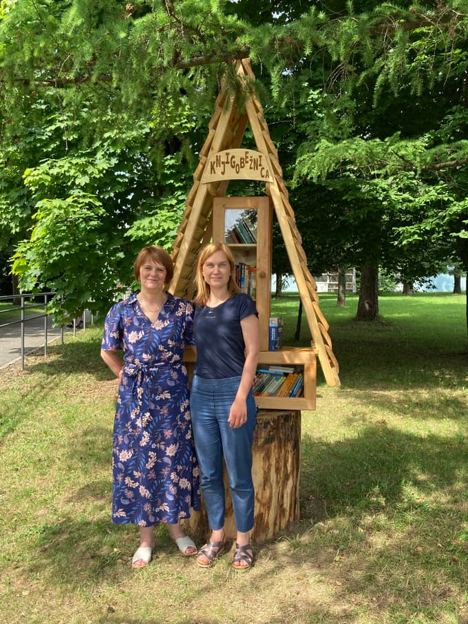 Tatjana Perič in dr. Janja Vollmaier Lubej, profesorici na Srednji lesarski in gozdarski šoli Maribor