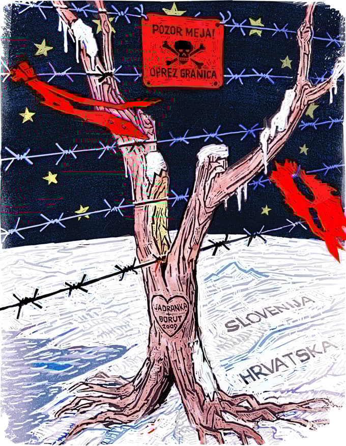 Neodzivanje na vse, kar pride s Hrvaškega