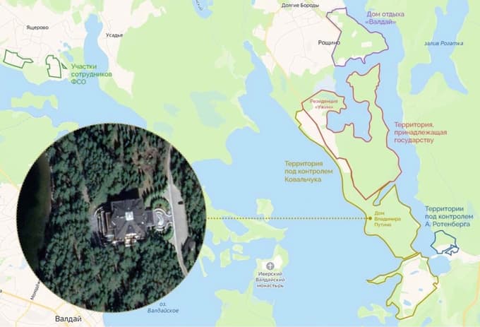 Lokacija Putinove rezidence