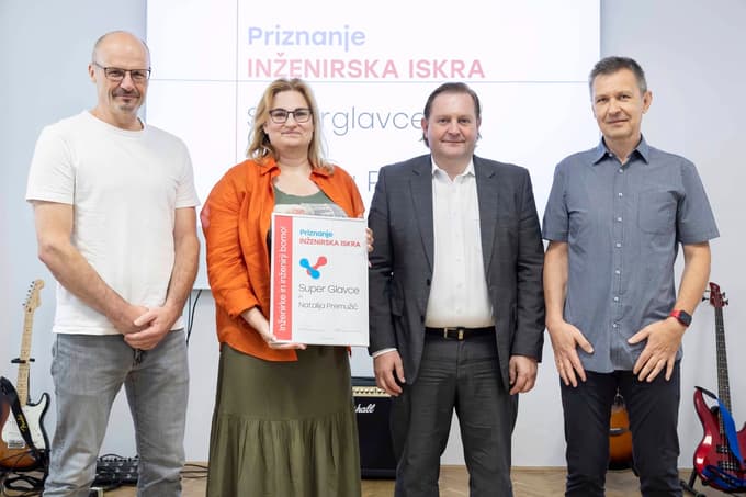 Natalija Premužič je skupaj
z Zavodom Super Glavce letošnja prejemnica priznanja inženirska iskra.