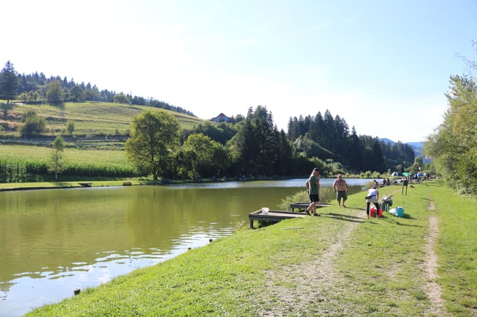 Podoba ribnika Brdinje je zlasti ob soncu kar idilična.