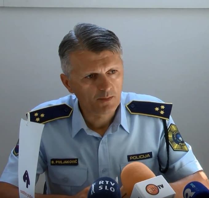 Branko Pivljakovič v času, ko je še nosil policijsko uniformo 