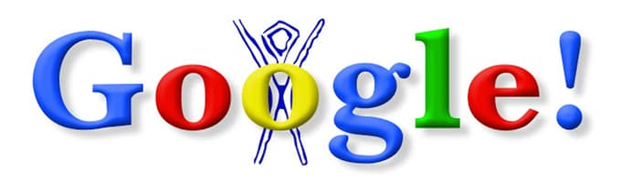 Prvi Google doodle. Objavljen je bil 30. avgusta 1998, ko sta šla Larry Page in Sergey Brin na festival Burning Man.