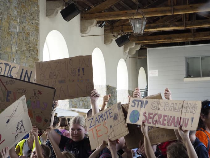 Podnebni štrajk v Kopru.