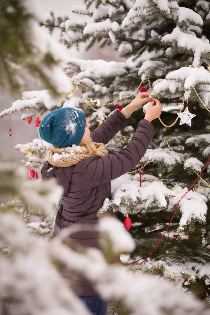 Ste na vrtu pred leti posadili smreko? Potem potrebujete zgolj še girlando in okraske, morda tudi lučke, ki bodo zvečer praznično osvetljevale okolico.