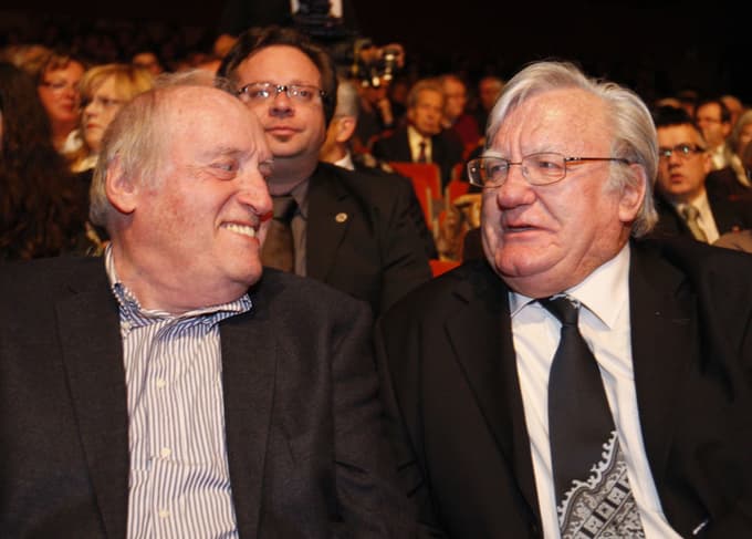 Bilo je v mariborskem teatru na Večerovem bobu 2011. S Tonetom Partljičem. 