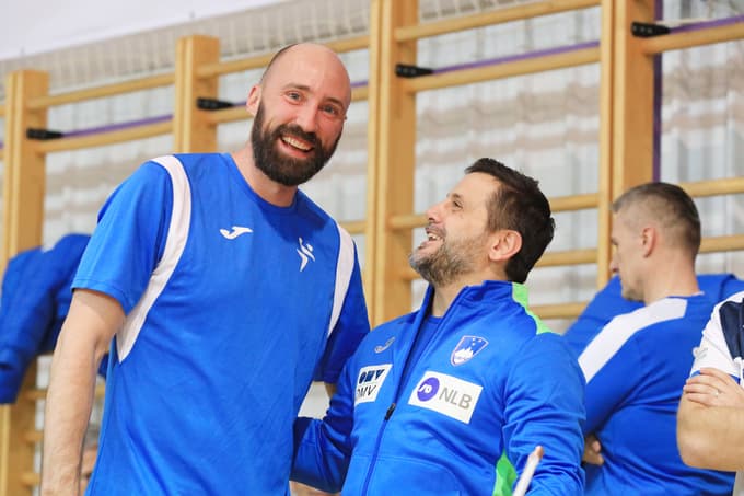 Vid Kavtičnik in selektor Ljubomir Vranješ 