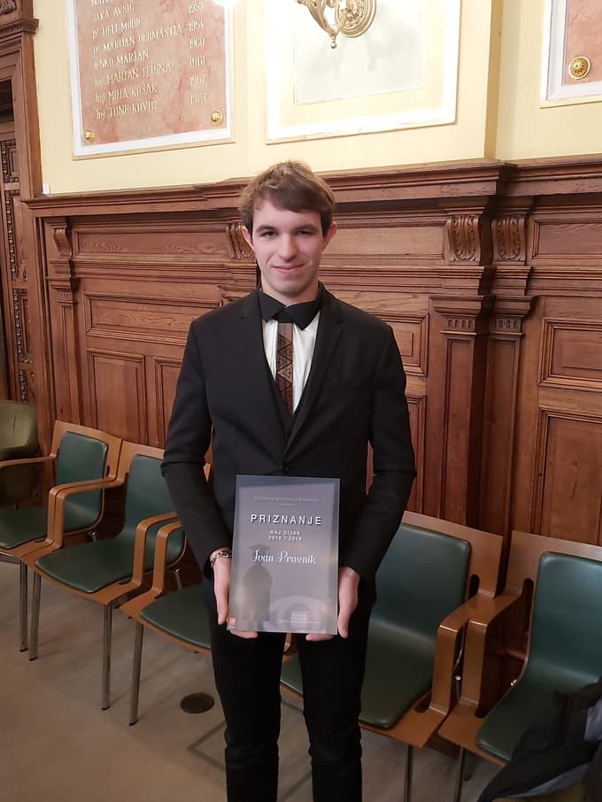 Ivan Praznik, naj dijak