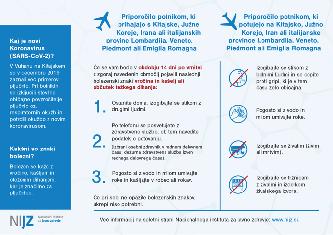 Priporočila in navodila: Kako prepoznamo koronavirus in kaj storiti?