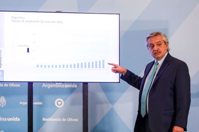 Argentinski predsednik Alberto Fernandez