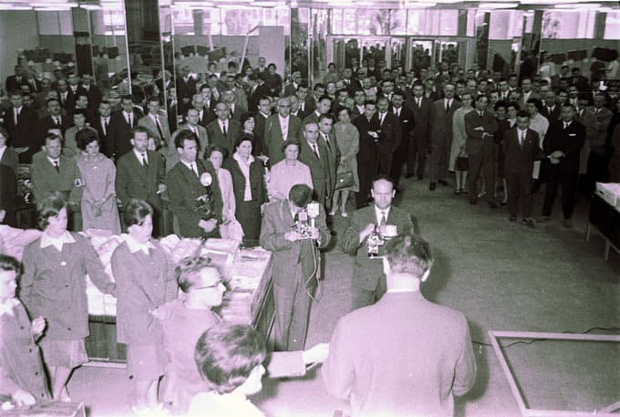 Modna hiša Maribor ob otvoritvi 24.5.1963