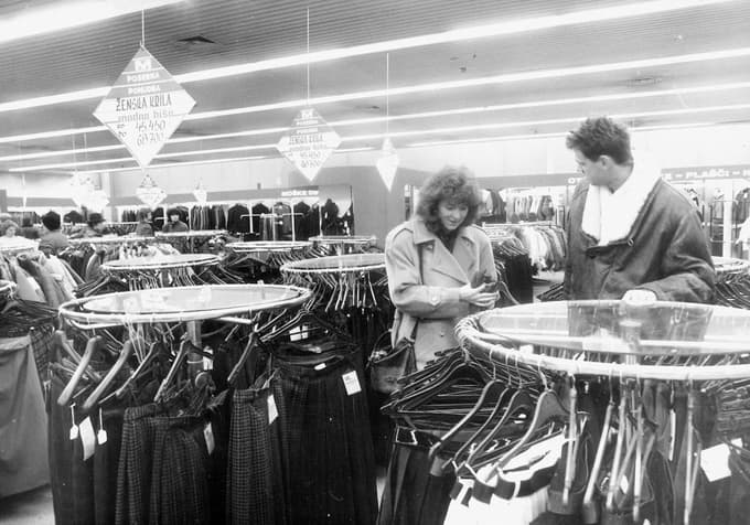 Posebna ponudba v Modni hiši 9. januarja 1989. 