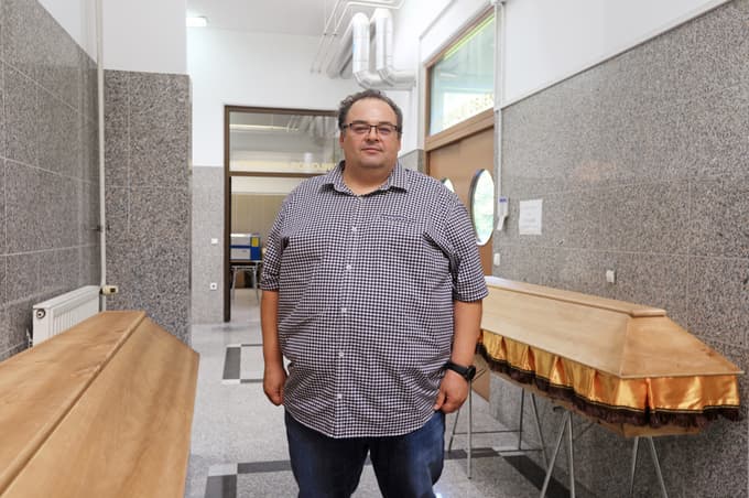 Vodja upepeljevalnice na Dobravi Rado Škofič.