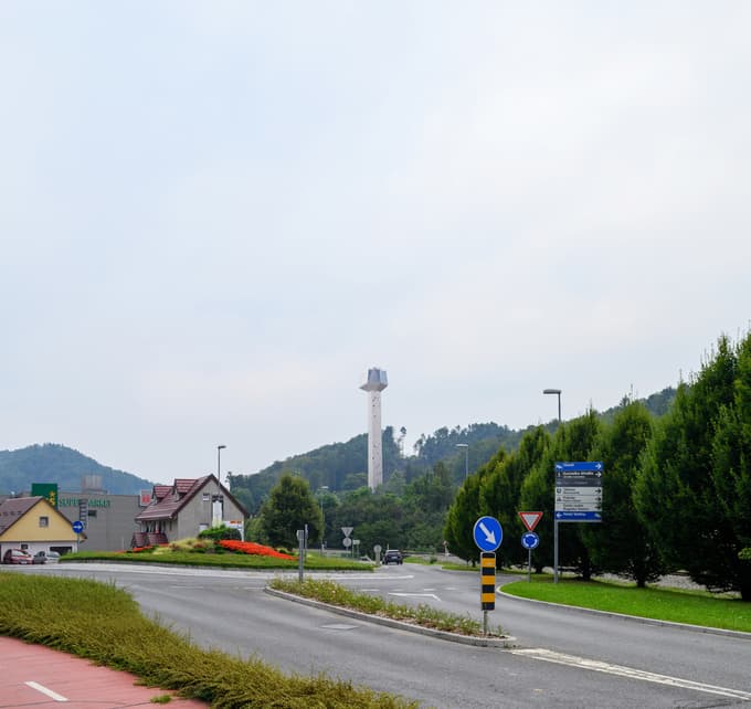 Vizualizacija stolpa Kristal Skica: Občina Rogaška Slatina