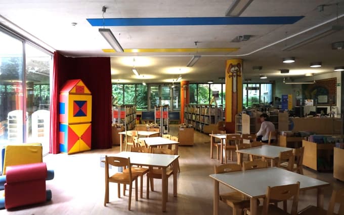 Prostorov otroškega oddelka knjižnice na srečo ni poplavilo.