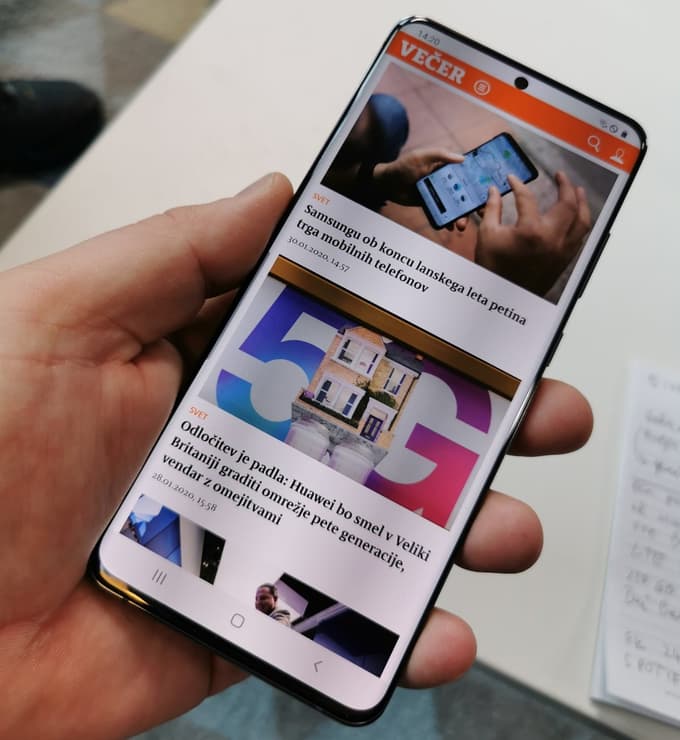 (FOTO in VIDEO) Preizkusili smo Galaxy S20 Ultra. To so vse tehnične karakteristike novih Samsungovih mobilnikov