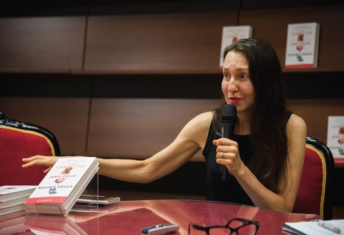 Avtorica Melanie Joy med letošnjim gostovanjem v Ljubljani