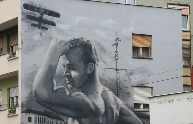 Mural Dragoljuba Aleksića v Knjaževcu