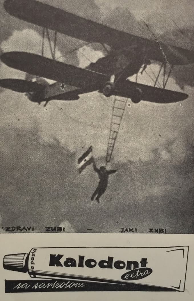 Akrobata in njegove akrobacije so imeli radi tudi oglaševalci.