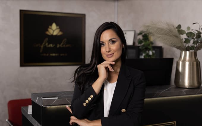 Sibela Murić, mlada podjetnica in lastnica Infraslim Slovenija