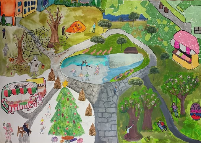 Likovno delo učencev