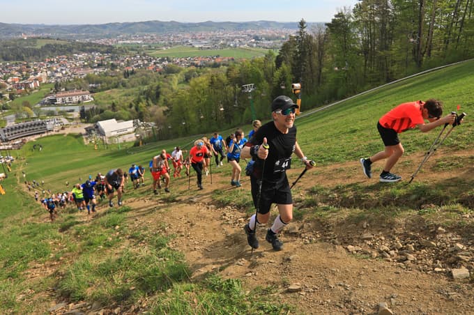 (FOTO) Vzpon od vznožja Pohorja do Bellevueja: Hitre noge in odličen čas