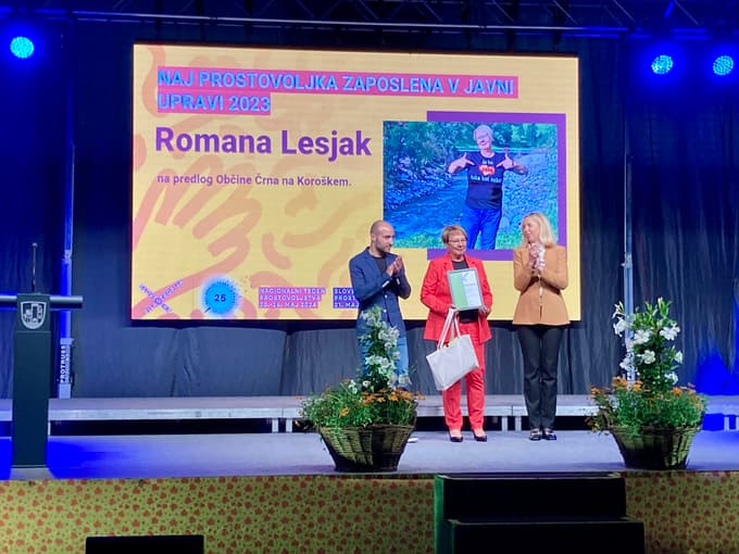 Županja Romana Lesjak, naj prostovoljka v javni upravi 