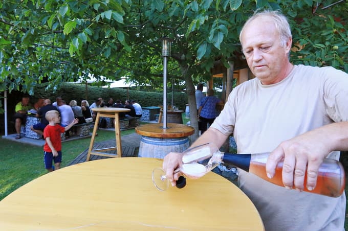 Peter Skupek iz Okrepčevalnice in vinogradništva Skupek je bil z obiskom zelo zadovoljen