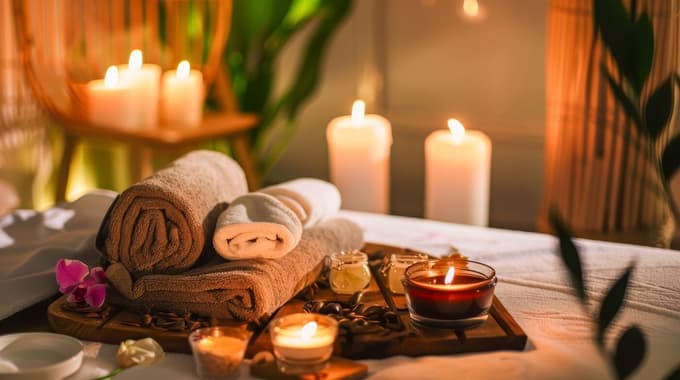 Masaža, katere glavni namen je sprostitev, naj poteka v prijetnem in dišečem prostoru, po možnosti v soju sveč, da se sprosti tudi duša.