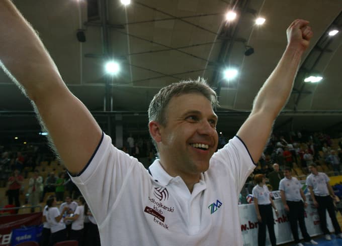 Bruno Najdič ob zmagoslavju ne skriva čustev.