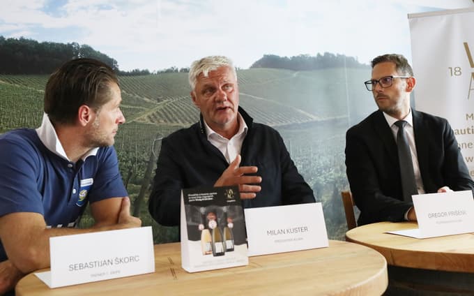 Trener Sebastijan Škorc, predsednik kluba Milan Kuster in podpredsednik Gregor Prišenk