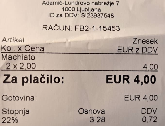 Da so cene na Hrvaškem previsoke? Spili smo kavo na tržnicah v Pulju, Mariboru in Ljubljani, tukaj so računi