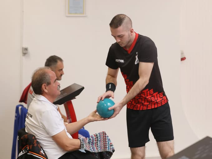 Trener Bojan Pihlar je bil zelo zadovoljen z nastopom Mika Steržaja.