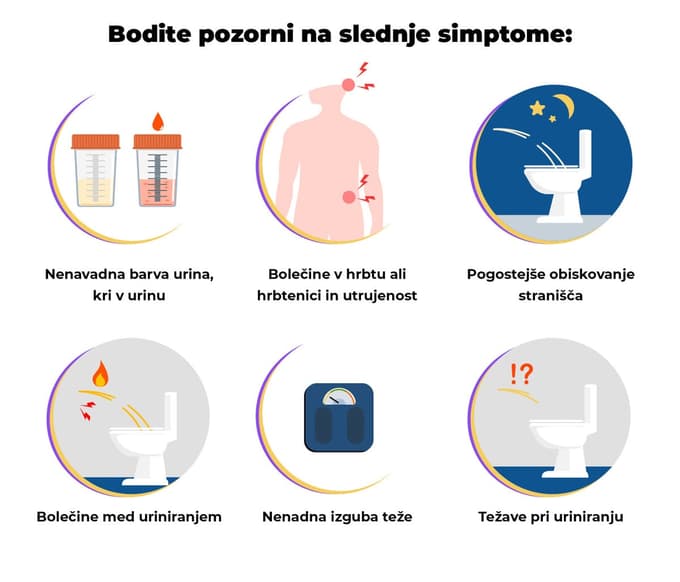 »Ključno je, da ne ignorirate niti prehodnega pojava krvi v urinu«