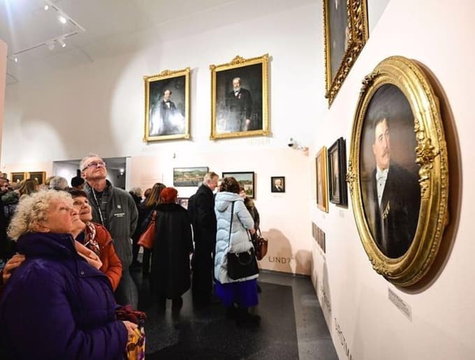 Z odprtja razstave Mariborski slikar Eduard Lind 